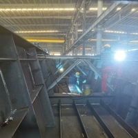Pont en structure d'acier sur mesure, pont en treillis d'acier préfabriqué pour autoroute
