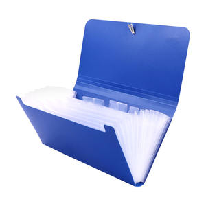 Petit organiseur de documents d'affaires en plastique portable de grande capacité, étui portefeuille avec étiquettes colorées pour les réunions et les voyages - Product Image 1