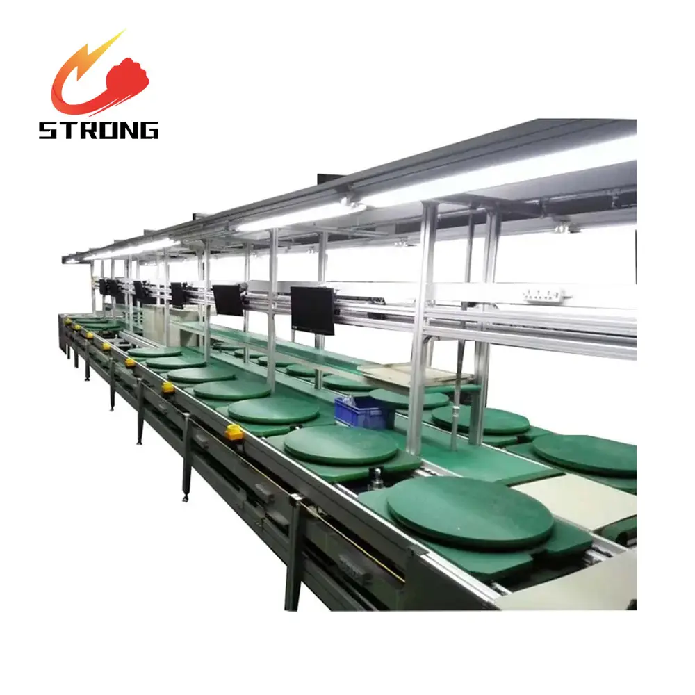 Customized professional Up and down circulation double layer ice maker machine automation assembly line chain conveyor