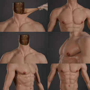 Costume musclé en silicone cosplay artificiel <span class=keywords><strong>faux</strong></span> ventre costume corporel simulation de <span class=keywords><strong>bras</strong></span> fausse poitrine travesti fête d'halloween - Product Image 3