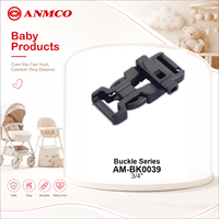 Boucle de ceinture en plastique à dégagement central 25 mm pour harnais 5 points, sangle de sécurité pour bébé, boucle de ceinture de siège auto pour bébé, accessoires auto