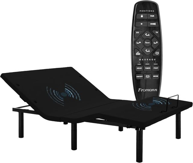 Electric Split King Adjustable Bed Base with Anti-Snore USB Port Wireless Control Stock in US Adjustable Bed Frame