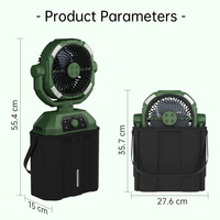 Portable 16000mAh Rechargeable USB Power Bank Éclairage De Voiture Pulvérisation 3 Niveaux De Vitesse Du Vent Pour Camping En Plein Air Utilisation De La Voiture Humidifier