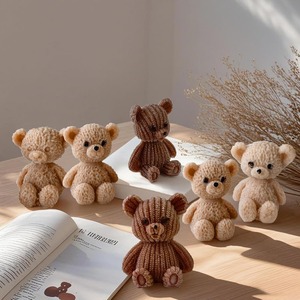 Silicone Candle Molds 3D Charming Bear Scented Candle Mold Cozy Atmosphere Design - Product Image 5
