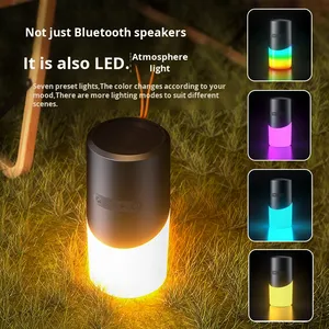 Nhỏ 2in 1 RGB môi trường xung quanh ánh sáng 5 Wát đầu ra TWS di động ngoài trời không dây bluetooths Loa - Product Image 3