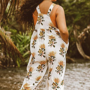 Combinaison ample à cordon de serrage, imprimé plage, design de haute qualité, en rayonne douce personnalisée, style Aloha - Product Image 4