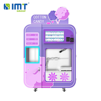 Mesin Penjual Permen Kapas Otomatis Pintar dengan Lengan Robot dari Baja Tahan Karat dan Fungsi SDK untuk Penggunaan Komersial di Mal dan Tempat Wisata.