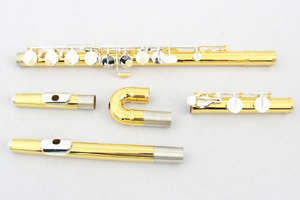 FOCUS Flûte professionnelle de haute qualité avec corps en or et clés en argent Instrument de musique de la meilleure qualité à <span class=keywords><strong>une</strong></span> sensation premium - Product Image 3