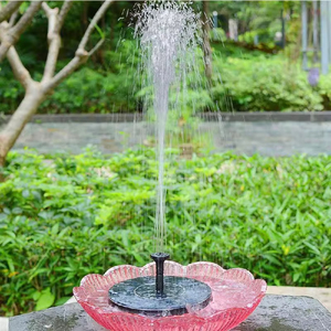 Fontaine solaire écologique pour bain d'oiseaux, pompe à eau flottante avec batterie intégrée et panneau solaire pour jardin, étang, paysage extérieur - Product Image 1