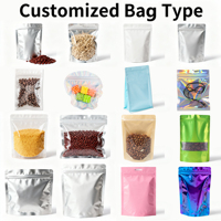 Sachets Doypack Transparents avec Fermeture Zip Refermable - Sacs Personnalisés pour Emballage de Produits Frais, Snacks et Aliments pour Animaux