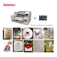 Mesin Printer UV Inkjet RONSU 9060, Printer UV Flatbed DTF untuk Label Kristal Visual, Mesin Cetak Akrilik dan Logam