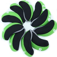 Amrta Factory Direct Multi Color Golf Club Néoprène Iron Head Covers Set 11 PCS Protector Cases High Quality Custom Logo