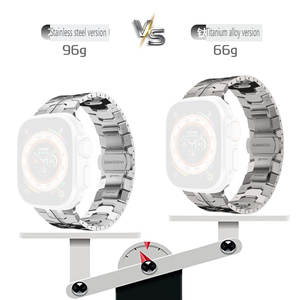 IVANHOE <span class=keywords><strong>Bracelet</strong></span> en acier titane pour Apple Watch Ultra 49mm 45mm 44mm <span class=keywords><strong>Bracelet</strong></span> de luxe Style <span class=keywords><strong>homme</strong></span> pour <span class=keywords><strong>IWatch</strong></span> SE 8 7 6 5 4 3 - Product Image 4