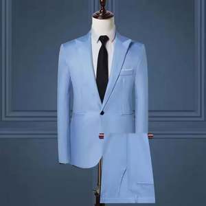 I-0499 Vente en gros de costumes décontractés pour hommes, costume d'affaires uni pour hommes, adapté aux réunions d'affaires - Product Image 4