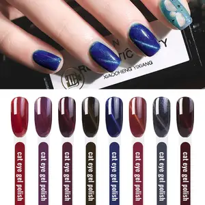 Black Base Color Free Samples Magnetic Glitter Blue Cat Eye Gel Nail Polish