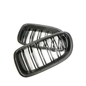 Parrilla de Fibra de Carbono F10 para <span class=keywords><strong>BMW</strong></span> Serie 5 F10 F18, Parrilla Negra de Una Sola Lama - Product Image 4