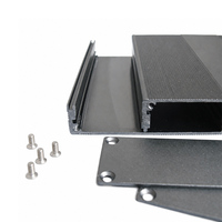 Caja de Conexiones de Aluminio Extruido Negra de 100x69 con Impresión Serigráfica de Fábrica OEM, Carcasa para PCB de Aleación de Aluminio de la Mejor Calidad, MaidaTech