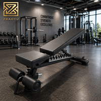 Banc de musculation multifonctionnel réglable ZY Commercial, robuste, pour entraînement de force professionnel en salle de sport