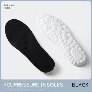 Unisex Sports Insoles PU Full Pad Odor-Proof Sweat-Absorbent Breathable High Elastic Shock-Absorbing Casual Insoles For Shoes