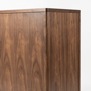 Custom Minimalist <b>Side</b> Night Chest | Smoke Tempered Glass Bedside Cupboard with Single <b>Drawer</b> for Apartment Hotel Bedroom - Product Image 4