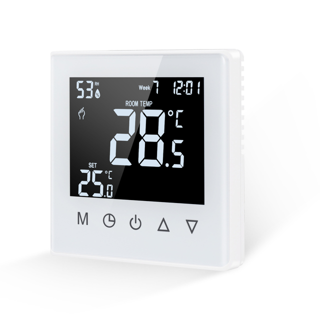 Bingoelec Touch Screen Temperature Controller for Underfloor Heating & Gas Stove, Zigbee Compatible