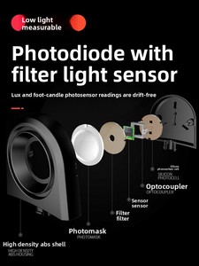 Illuminometro Professionale VICTOR con Misurazione Automatica ad Alta Precisione del Flusso Luminoso e dell'Illuminanza - Product Image 3