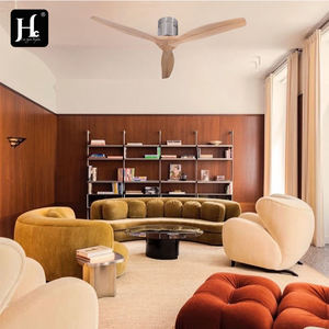 Ventilador de Techo Decorativo LED Inteligente de 3 Aspas, Moderno, de Madera, de 52/60 Pulgadas, con Control Remoto Bldc, con Luz - Product Image 6