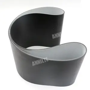 Annilte 3mm Matte Black PVC Industrial Transmission Black Pvc Conveyor Belt