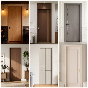 Puerta Interior de Madera de Alta Calidad para <span class=keywords><strong>Casa</strong></span>, Puerta con Aislamiento Acústico, Venta Directa de Fábrica, Puerta de HDF - Product Image 4