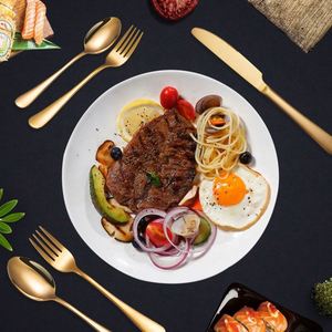 Bulk Gold Plated Stainless Steel Cutlery Set Mirror Polished Flatware 18/0SUS Dinner Spoon Fork Knife Dessert Spoon for Wedding - Product Image 4