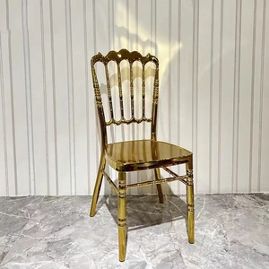 Sillas de Metal de Lujo Personalizadas para Bodas, Estilo Rústico, Apilables, para Fiestas, Banquetes, Comedor, Hotel, Sala de Estar, <span class=keywords><strong>Apartamento</strong></span> - Product Image 4