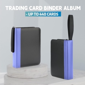 Wholesale Manufacturer Customized 12 Pocket Credit <b>Card</b> Pu Leather Button <b>Card</b> <b>Binder</b> with 35mm Thickness - Product Image 3