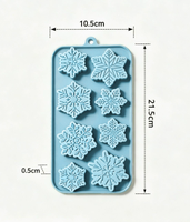 Moule à gâteau en silicone en forme de sapin de Noël transfrontalier, pour chocolat, gelée et pudding, idéal pour la création de bonhommes de neige, hommes en pain d'épices et Père Noël.