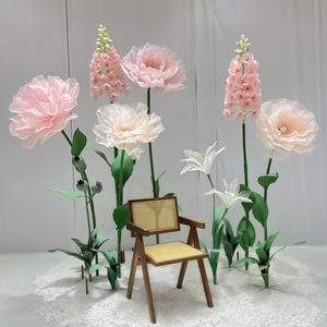 Flores de Rosa Artificiales de Franela Hechas a Mano Fulsom, Color Personalizado, de 50 cm a 3 m, Flores Gigantes para Decoración del Hogar, Bodas y Navidad - Product Image 5
