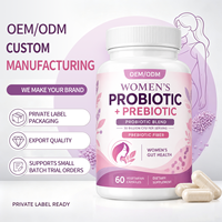 Capsules de probiotiques et prébiotiques pour adultes, bien-être digestif quotidien, équilibre de la flore intestinale, complément synbiotique, étiquette privée OEM ODM