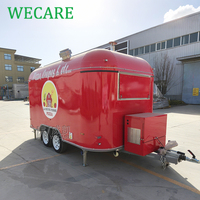 WECARE Carritos Foodtruck Trailer Mobile Coffee Fruit Juice Drink Beer Bar Trailer Crepe Food Truck avec équipement de cuisine complet