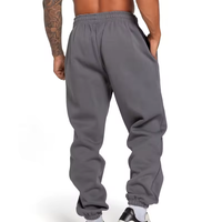 Pantalon long athlétique en molleton épais 360 GSM avec taille élastique, marque privée, vente en gros, fournisseur en vrac