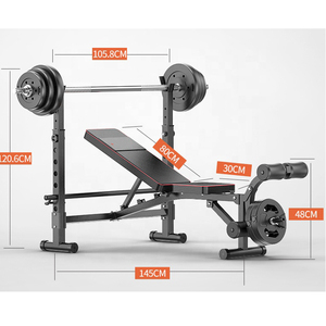 Equipo de gimnasio Banco ajustable Inclinación ajustable Banco para sentarse Plegable multifunción mancuerna ejercicio peso plano benc - Product Image 5