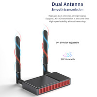 Langstrecken-WLAN-HD-Sender-Empfänger-Adapter 4K Ultra HD Streaming Video Display Drahtloser Adapter