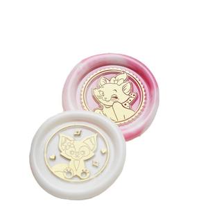 Tête de sceau de cire Sanrio 2,2 cm en laiton massif gravé, motif animal anime en cuivre pour décoration - Product Image 5