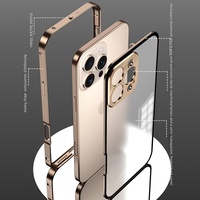 Coque de téléphone antichoc mate à boucle magnétique électroplaquée, design élastique, pour 16 Pro MAX, en acrylique transparent – Meilleure vente