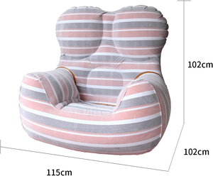La Mamma Up5-6 moderna sedia gonfiabile divano gonfiabile per interni esterni pieghevole gonfiabile divano camera da letto Patio campeggio pompa aria - Product Image 2