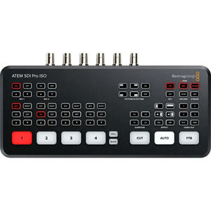 Blackmagic Design BMD <span class=keywords><strong>ATEM</strong></span> SDI Pro iSO <span class=keywords><strong>Extreme</strong></span> iSO Media IDEO Switcher Mezclador de audio Estación de director de pantalla verde - Product Image 1