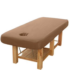 100% <span class=keywords><strong>drap</strong></span> housse professionnel étanche et résistant à l'huile pour Table <span class=keywords><strong>de</strong></span> <span class=keywords><strong>Massage</strong></span> feuille <span class=keywords><strong>de</strong></span> traitement <span class=keywords><strong>de</strong></span> Spa <span class=keywords><strong>de</strong></span> protection <span class=keywords><strong>lavable</strong></span> en Machine marron - Product Image 1