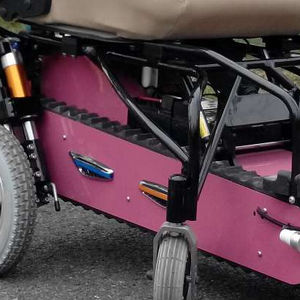 Petite voie en caoutchouc utilisée pour le fauteuil roulant, système de voie en caoutchouc de fauteuil roulant, système de voie en caoutchouc de triangle - Product Image 3