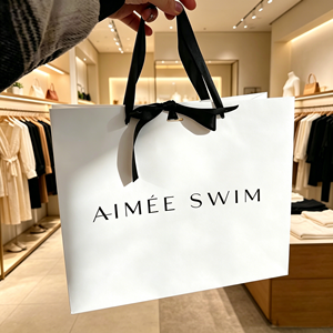Custom Black UV Logo Printed <b>White</b> Paper <b>Bag</b> Clothing Packing Shopping <b>Bags</b> Boutique Gift <b>Bags</b> for <b>Small</b> Business - Product Image 6