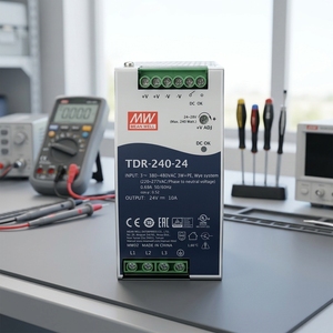 Alimentatore Switching TDR-240 TDR-240-24 48V TDR-240-48 Tipo DIN 380V Trifase 240W 10A/5A DC <span class=keywords><strong>DRT</strong></span> Nuovo e Originale Ltech - Product Image 2