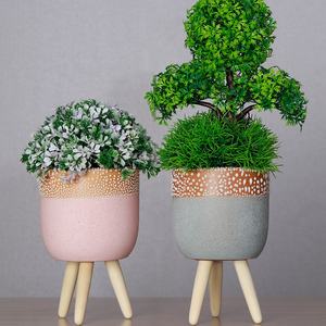 Wholesale Flowerpot Small Flower Mini Chinese Bonsai Ceramic Pot