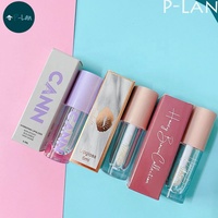 Boîtes d'emballage pour gloss à lèvres holographiques or et argent de la marque P-Lan, MOQ 100 pièces, vente en gros, étiquettes privées, boîtes personnalisées pour gloss à lèvres