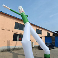 Danseur gonflable à deux jambes en tissu Oxford résistant à l'eau, certifié CE, personnalisé, directement de l'usine, avec souffleur, pour la publicité en magasin